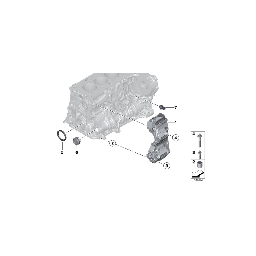 Genuine BMW 11168506863 F07 F10 E71 Aggregate Support (Inc. X5 35dX, 125d & X4 30dX) | ML Performance US Car Parts