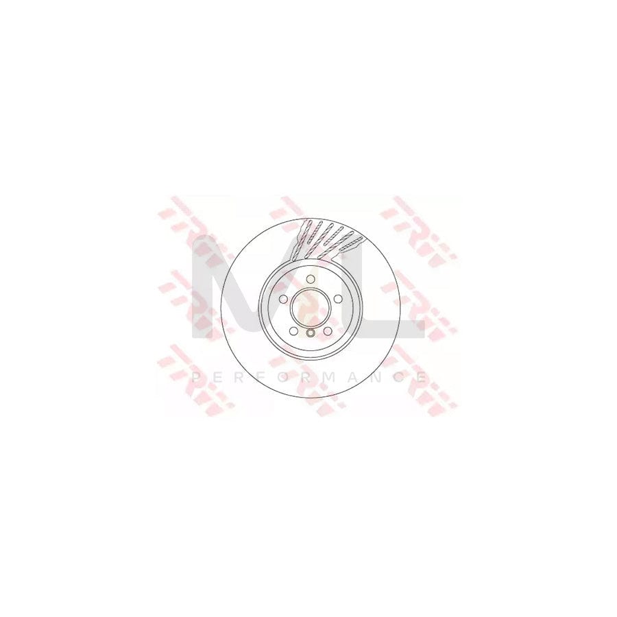 TRW DF6613S Brake Disc Two-piece brake disc, Vented, High-carbon | ML Performance Car Parts