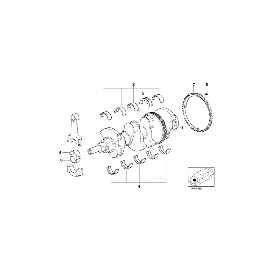 Genuine BMW 11211247050 E46 E36 Impulse Sending Wheel (Inc. 318is, 316Ci & Z3 1.9) | ML Performance US Car Parts