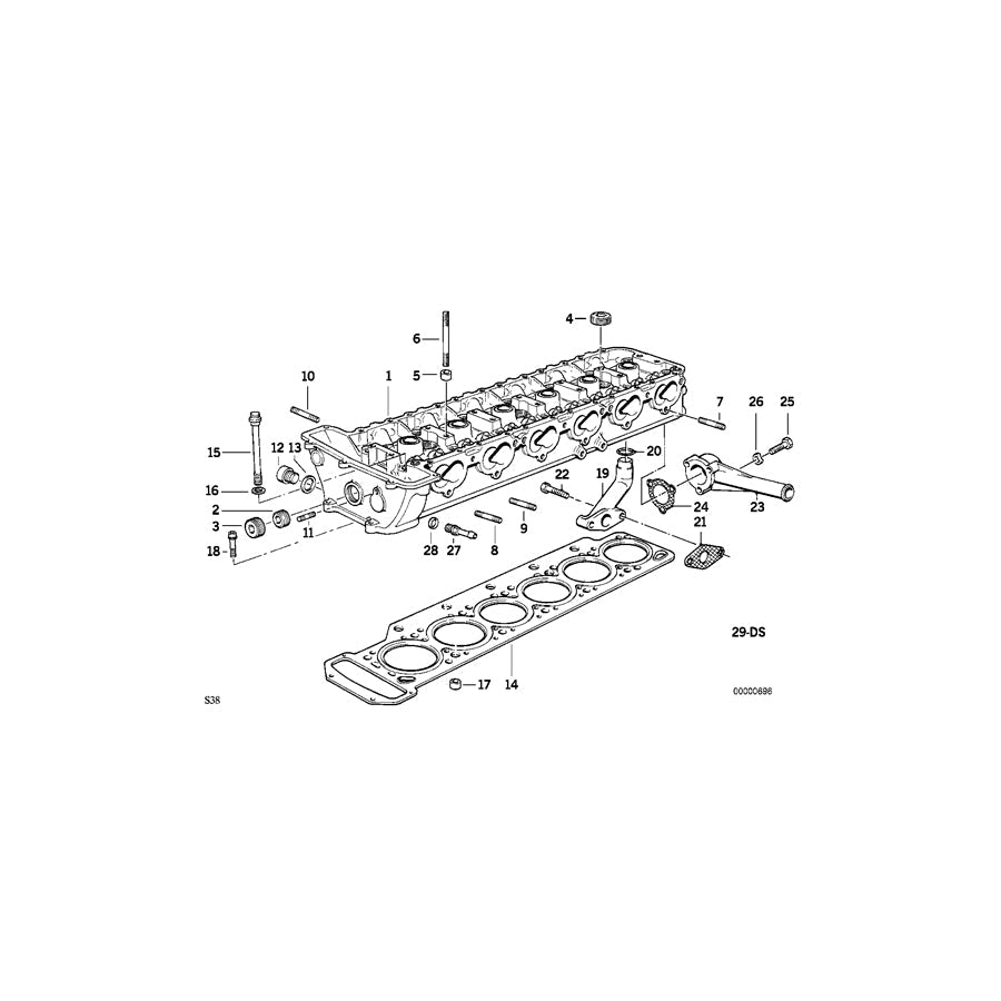 Genuine BMW 11121401352 E34 Gasket Set Cylinder Head Asbestos Free (Inc. M5) | ML Performance US Car Parts
