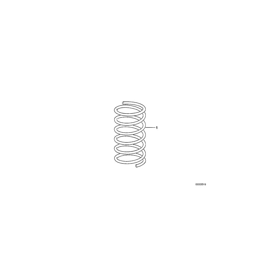 Genuine BMW 31308417050 BMW Front Coil Spring 140-60-160 (Inc. & M235i Racing) | ML Performance US Car Parts
