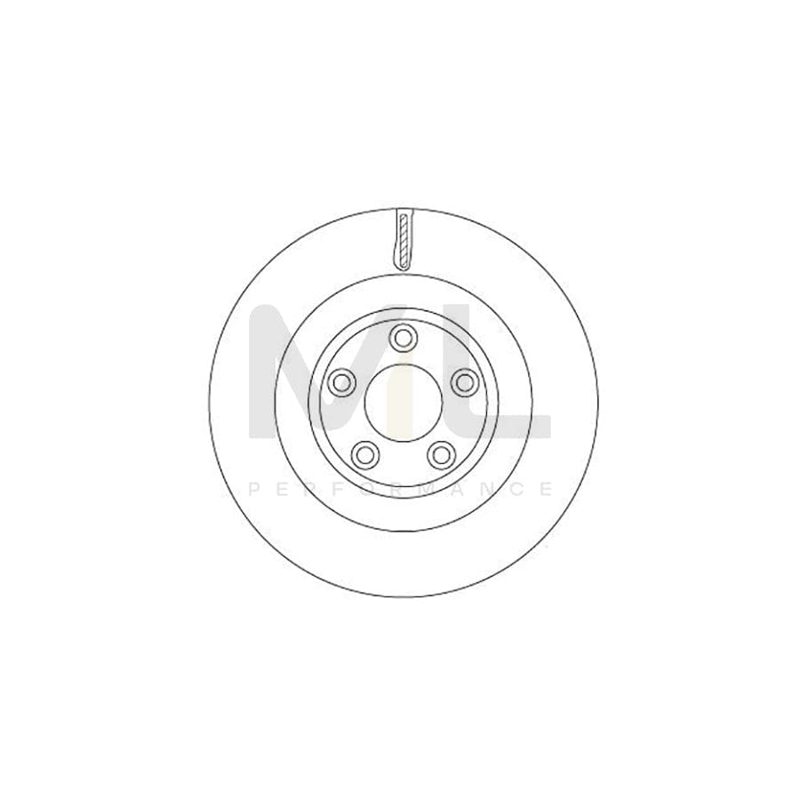 TRW DF6816S Brake Disc for JAGUAR F-TYPE Vented, Painted | ML Performance Car Parts
