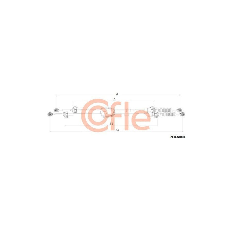 Cofle 92.2Cb.Ni004 Cable, Manual Transmission for Nissan Qashqai / Qashqai 2 I (J10, Nj10)