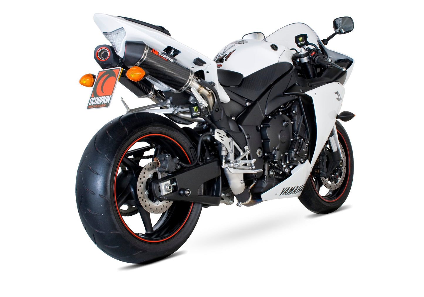 Scorpion RYA85CEO Yamaha YZF-R1 Serket Parallel Slip-On (Pair) - Carbon Fibre Sleeve | ML Performance US US