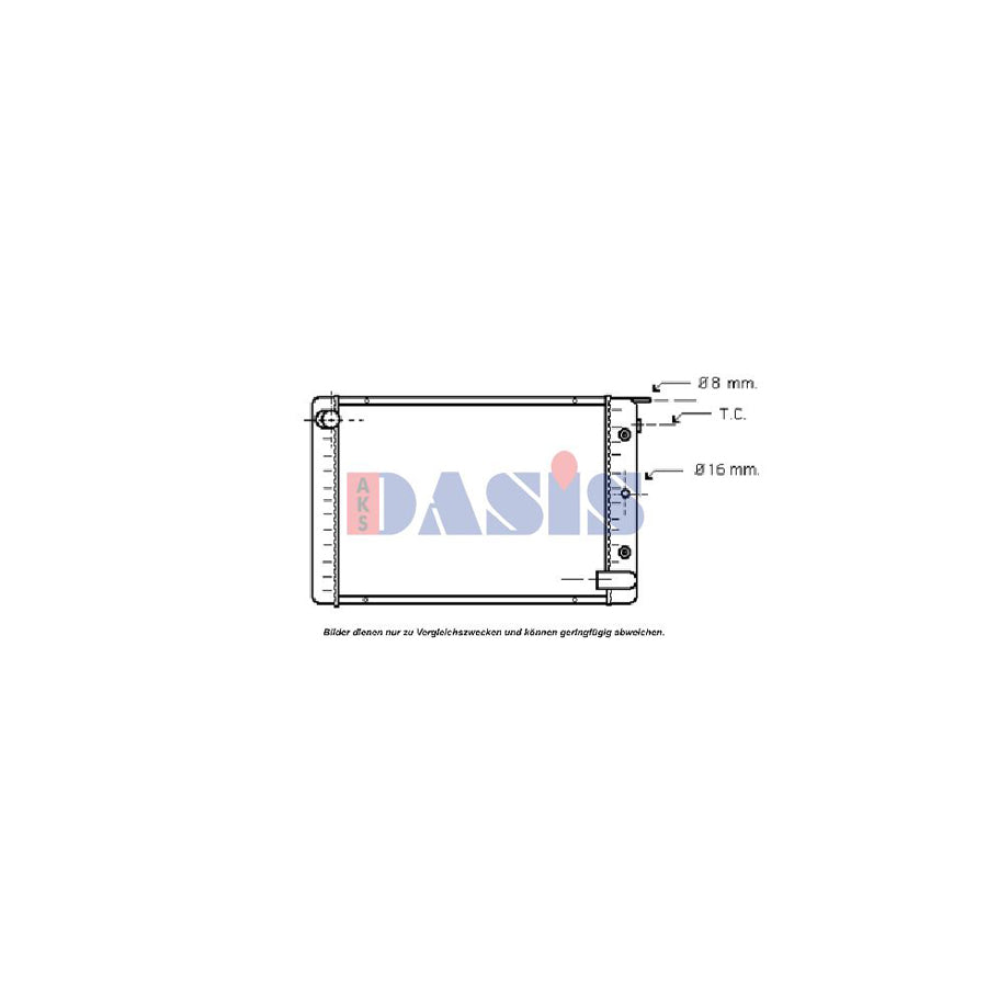 AKS Dasis 220770N Engine Radiator