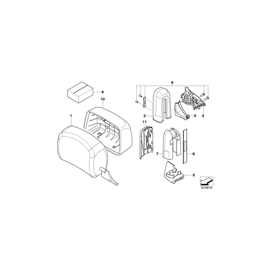 Genuine BMW 52107842942 E93 E93 Covering Right FUCHSROT (Inc. & M3) | ML Performance US Car Parts