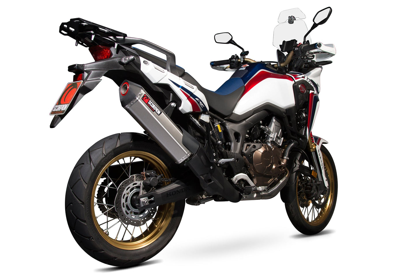 Scorpion RHA173TEO Honda CRF1000 L Serket Parallel Slip-On - Titanium Sleeve | ML Performance US US