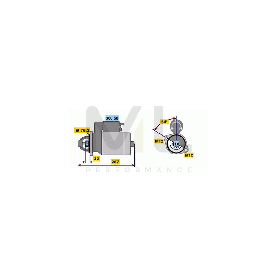BOSCH 0 986 479 W49 Brake Disc Vented, Oiled | ML Performance Car Parts