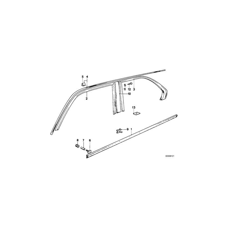 Genuine BMW 51321808835 E12 Covering Left (Inc. 518i, 518 & 528) | ML Performance US Car Parts