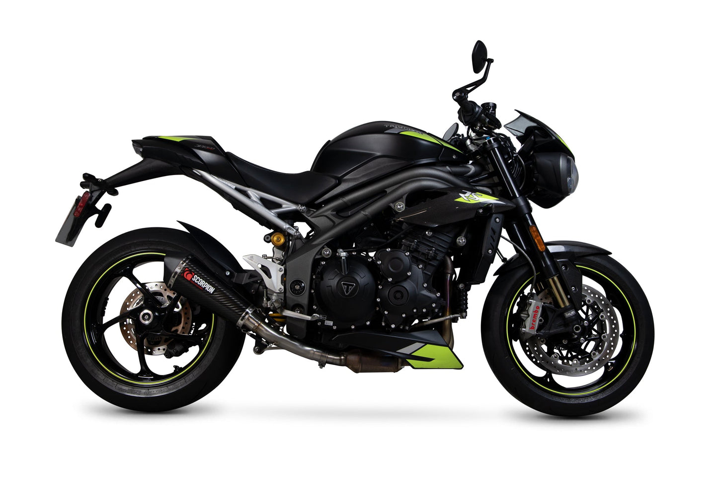 Scorpion RTR88SECEO Triumph Speed Triple Serket Taper Slip-On - Carbon Fibre Sleeve | ML Performance US US