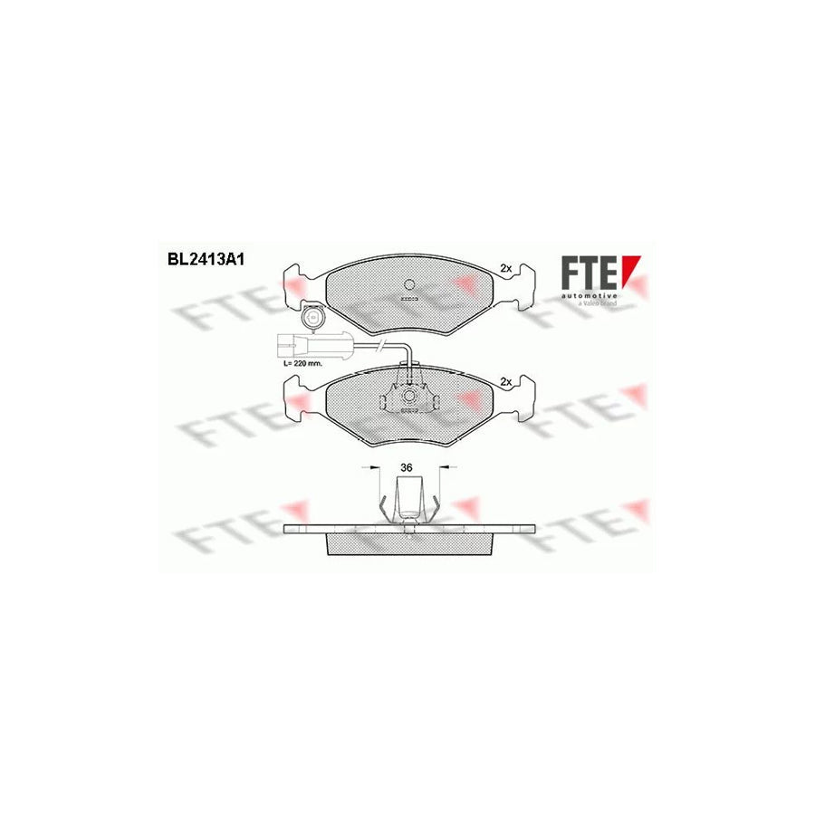 FTE Bl2413A1 Brake Pad Set
