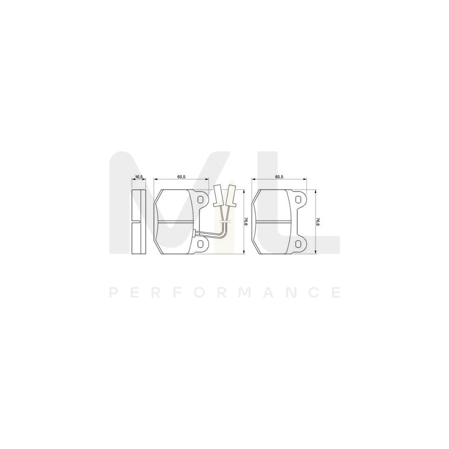Bosch 0986424029 Brake Pad Set | ML Performance Car Parts