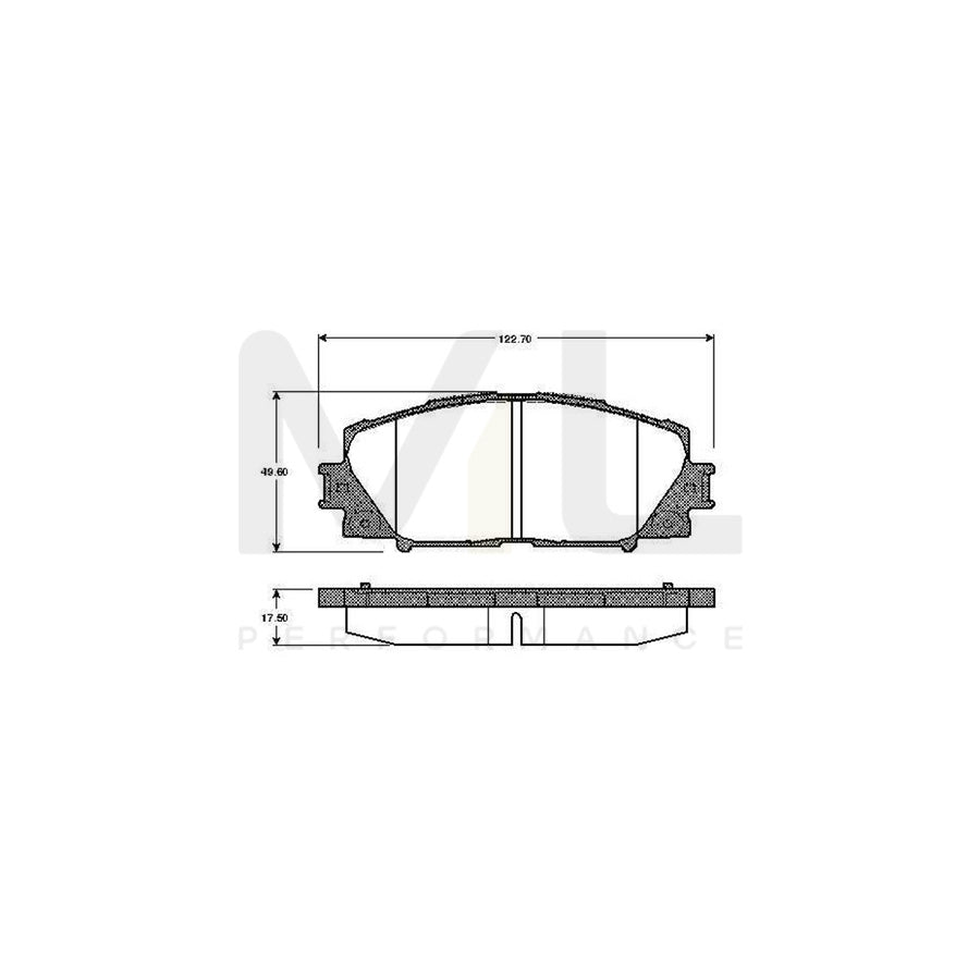 Bosch 0986Tb2940 Brake Pad Set Excl. Wear Warning Contact | ML Performance Car Parts