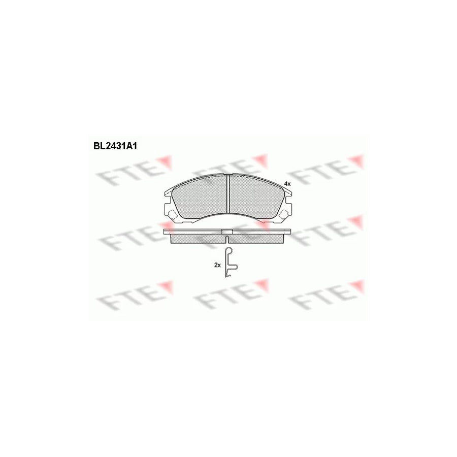 FTE Bl2431A1 Brake Pad Set