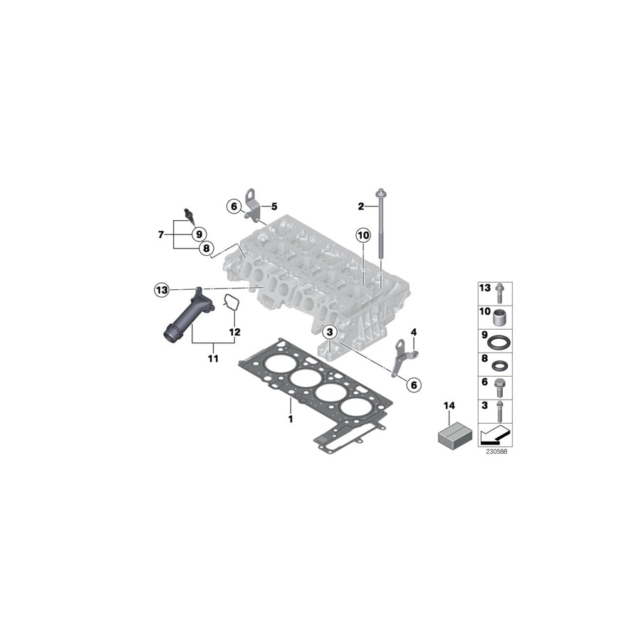 Genuine BMW 11127812884 R56 Loop (Inc. Cooper D ALL4 2.0, One D & Cooper SD ALL4) | ML Performance US Car Parts