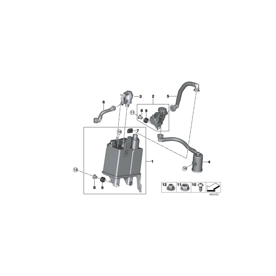 Genuine BMW 16117438139 F15 Activated Charcoal Filter (Inc. X5 40eX) | ML Performance US Car Parts