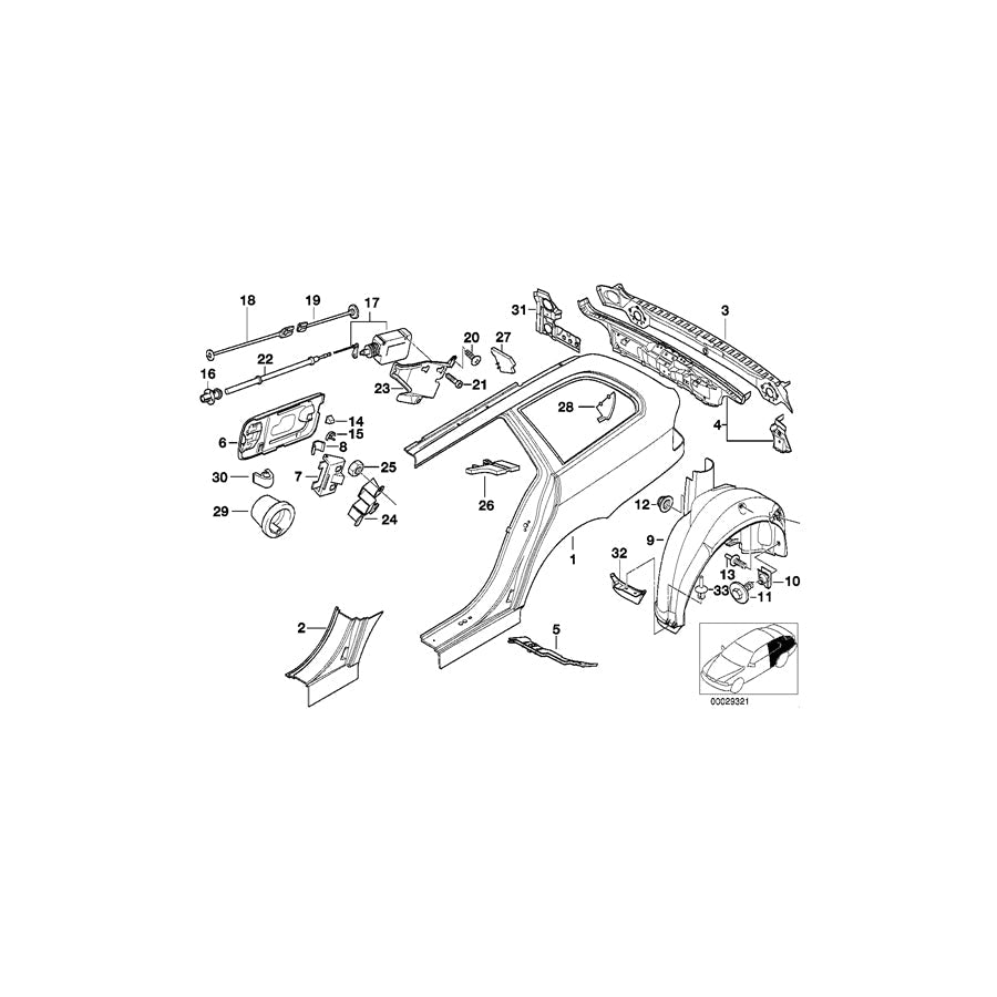 Genuine BMW 51258209625 E39 Actuator Holder (Inc. 525tds, 520d & 530i) | ML Performance US Car Parts