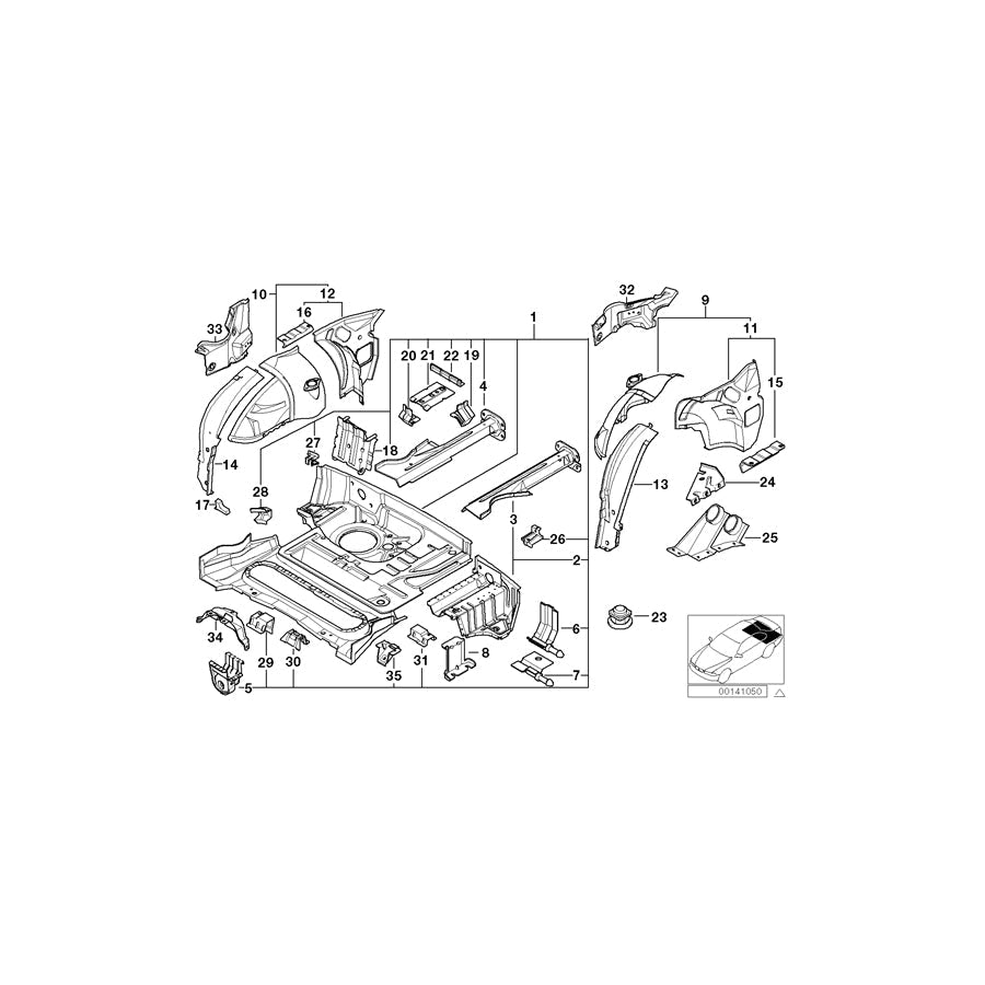 Genuine BMW 41112491300 E36 Stabilizer Support (Inc. Z3 M, Z3 2.0 & Z3 1.9) | ML Performance US