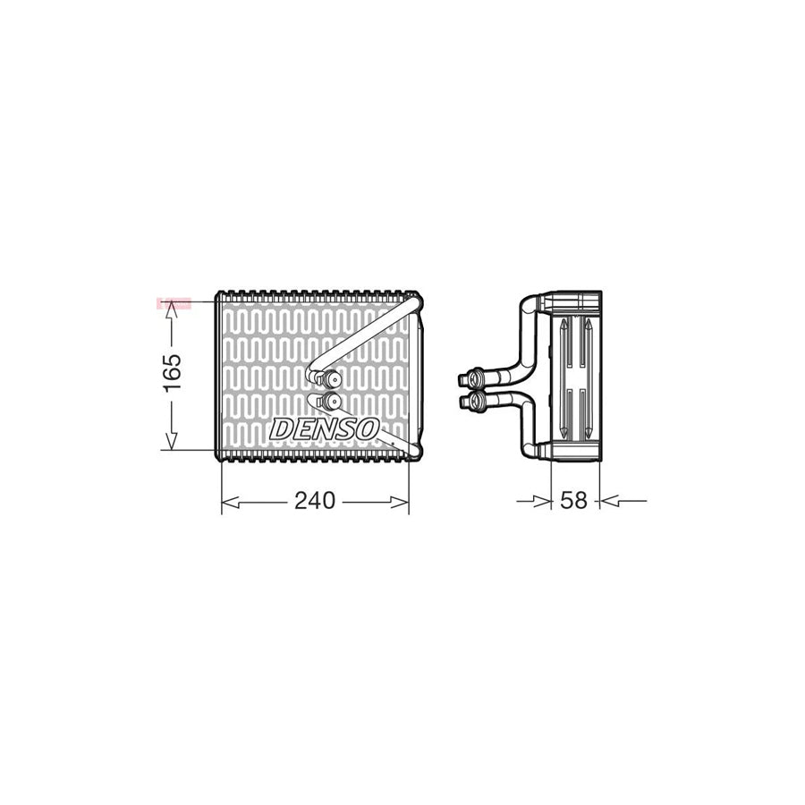 DENSO DEV09080 Air Conditioning Evaporator