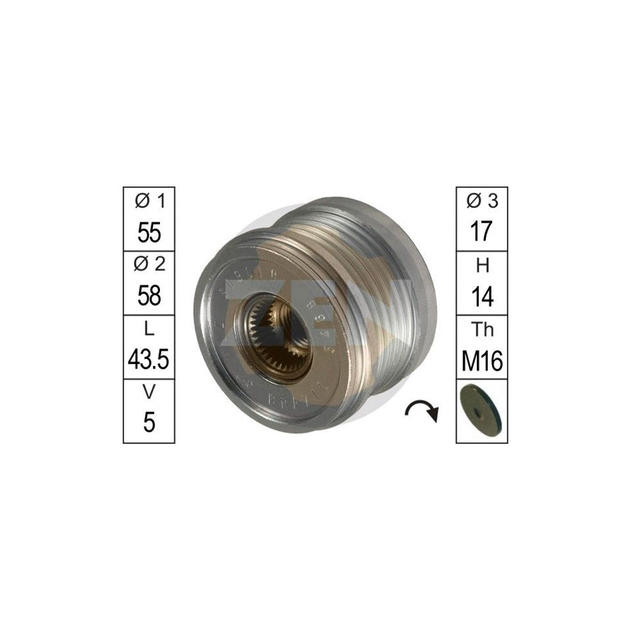 Era ZN5468 Alternator Freewheel Clutch