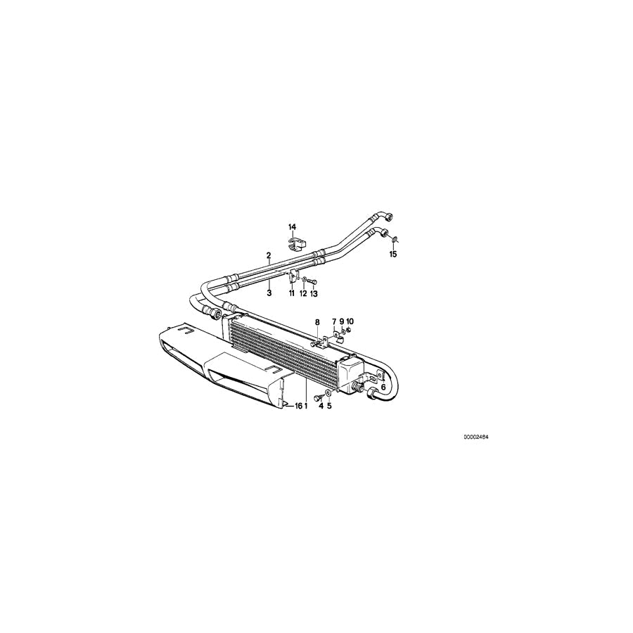 Genuine BMW 17221709452 E28 Oil Cooling Pipe (Inc. 524td) | ML Performance UK Car Parts