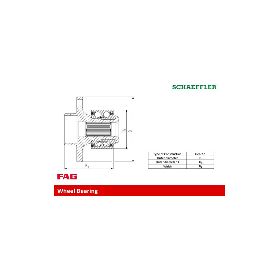FAG 713 6157 60 Wheel Bearing Kit For Mazda 3
