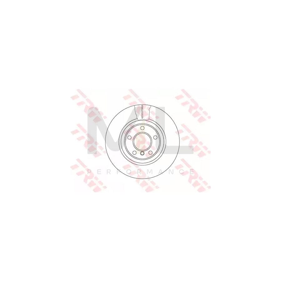 TRW DF6616S Brake Disc for BMW 5 Series Two-piece brake disc, Vented, High-carbon | ML Performance Car Parts
