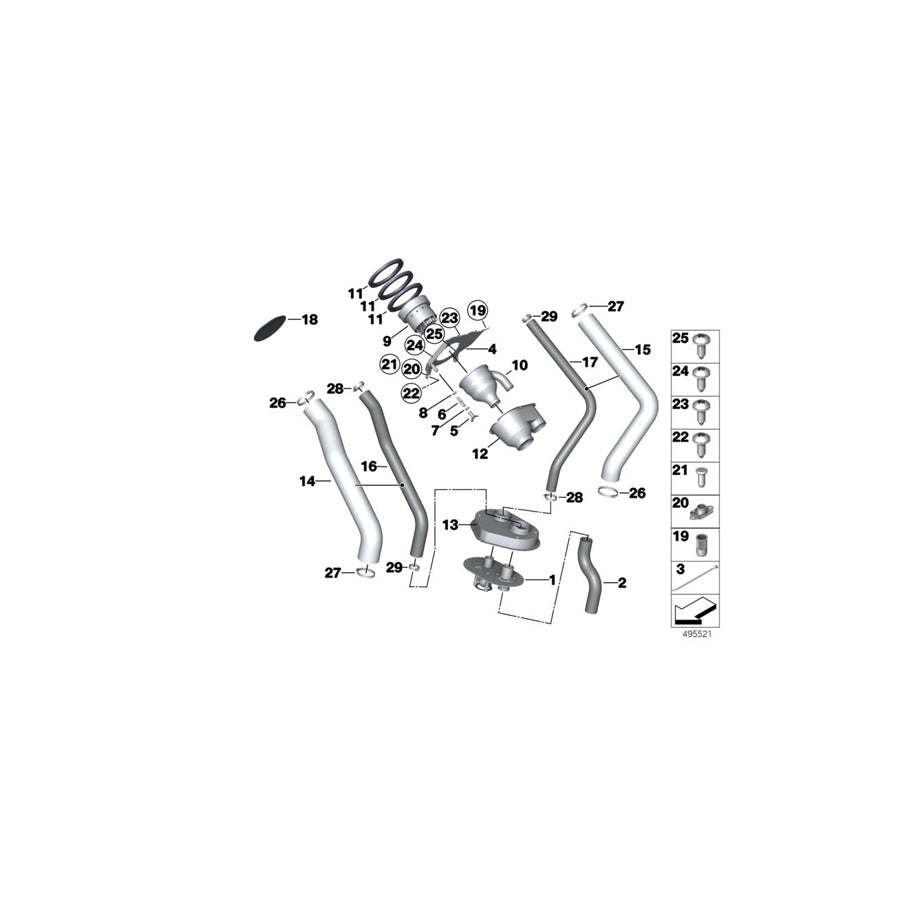 Genuine BMW 41008436119 BMW Countersunk Screw, Black M6X16 10.9 ZNSW (Inc. & M4 GT4) | ML Performance US Car Parts