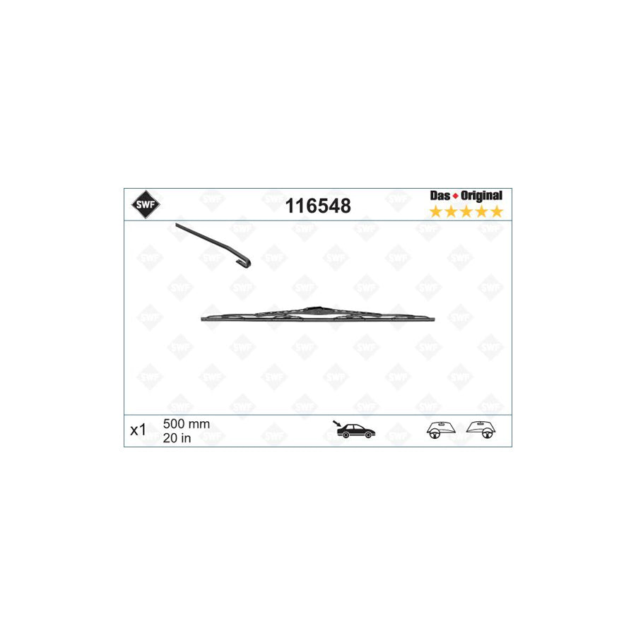 Swf Original Rear 116548 Wiper Blade | ML Performance US Car Parts