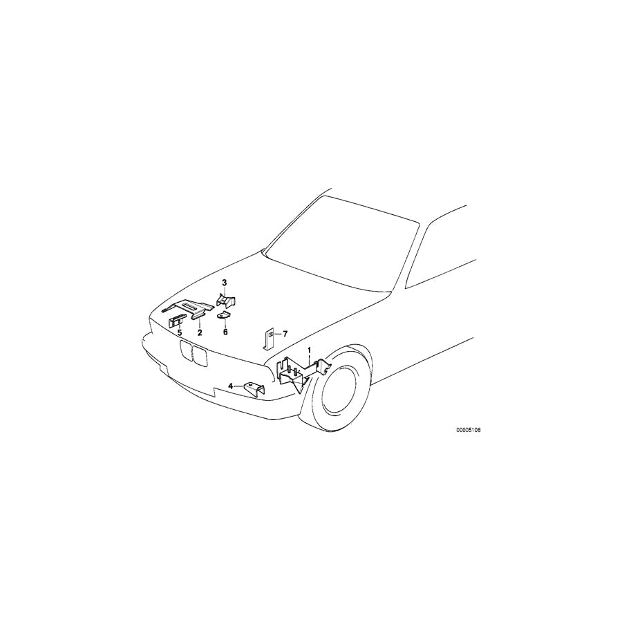 Genuine BMW 41142232127 E34 Support Air Cleaner (Inc. M5 3.6, M5 & M5 3.8) | ML Performance US