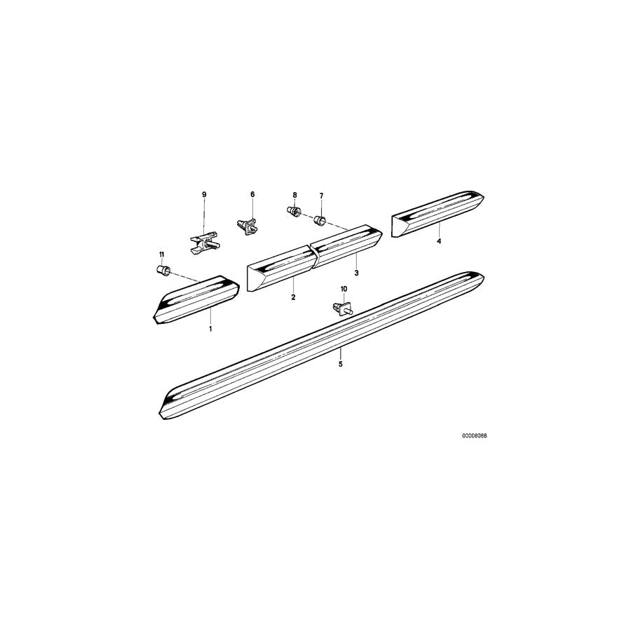 Genuine BMW 51131876128 E30 Clip (Inc. 316, M3 & 318is) | ML Performance UK Car Parts