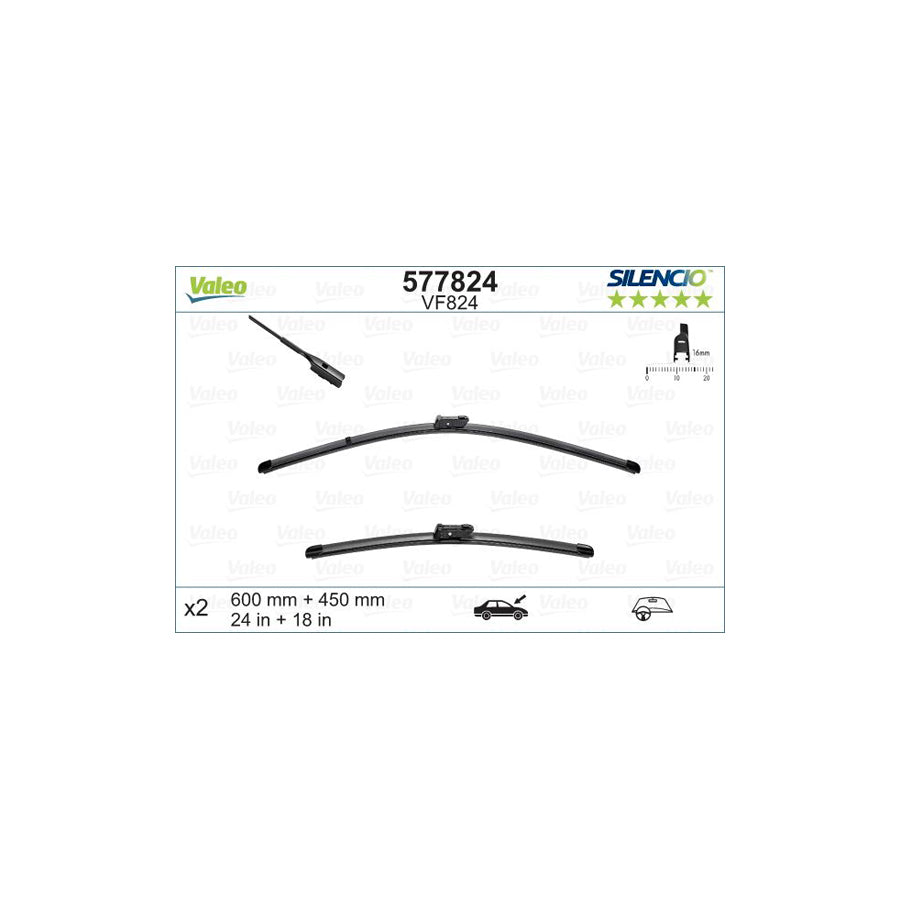Valeo Silencio X.Trm 577824 Wiper Blade | ML Performance US Car Parts