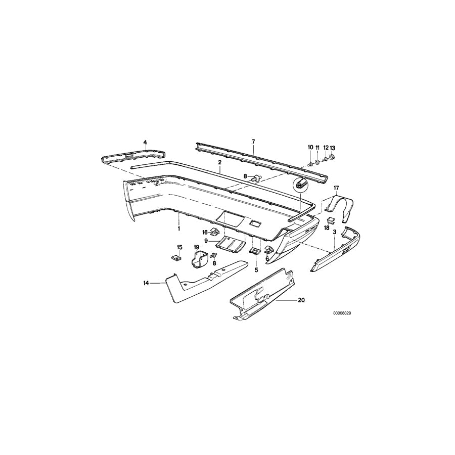 Genuine BMW 51121944539 E34 Cover (Inc. M5 3.8, 525tds & 540i) | ML Performance UK Car Parts