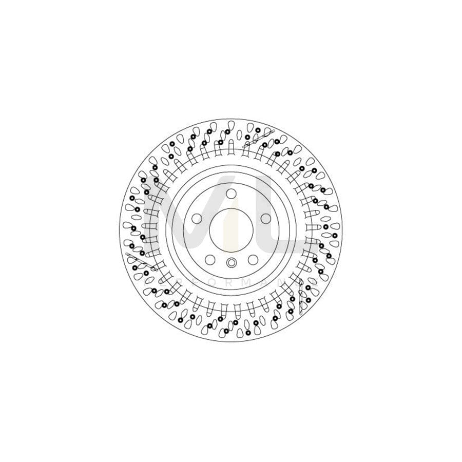 TRW DF6835S Brake Disc Slotted / Perforated, Painted | ML Performance Car Parts