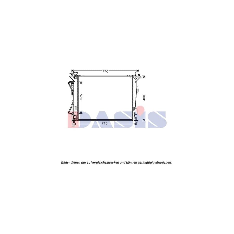 AKS Dasis 560042N Engine Radiator