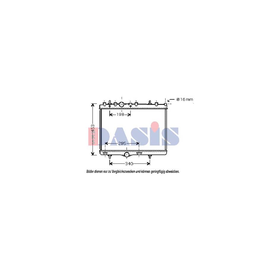 AKS Dasis 060051N Engine Radiator