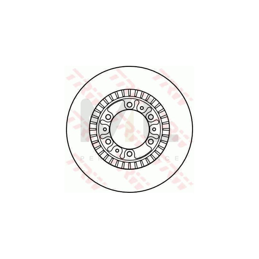 TRW DF4077 Brake Disc for MITSUBISHI Pajero / Shogun II (V20) Vented | ML Performance Car Parts