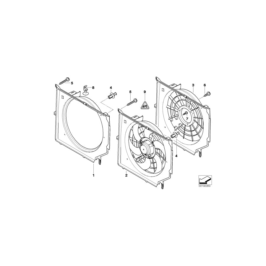 Genuine BMW 17112249364 E46 Fan Shroud (Inc. 330xd, 330d & 330Cd) | ML Performance US Car Parts