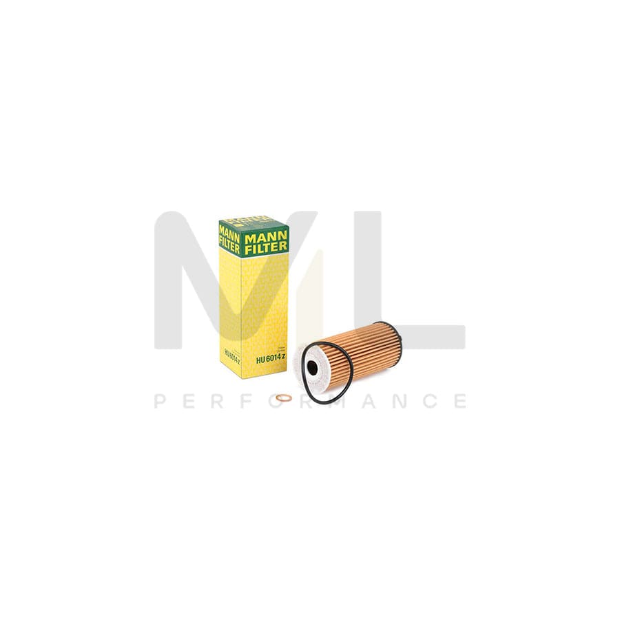 MANN-FILTER HU 6014 z Oil Filter with seal, Filter Insert