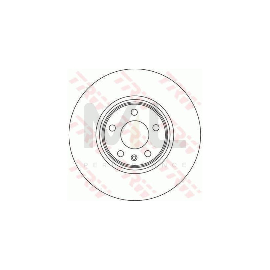 TRW DF4358 Brake Disc Vented, High-carbon | ML Performance Car Parts