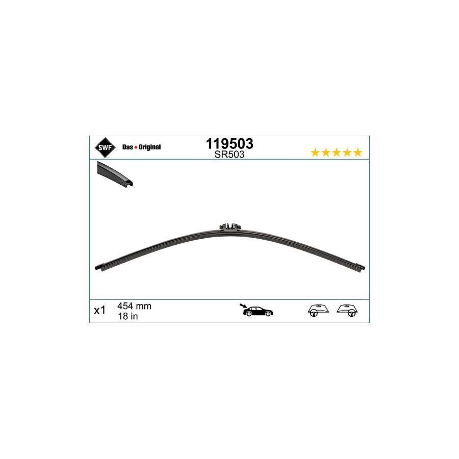 Swf Visioflex Rear 119503 Wiper Blade | ML Performance US Car Parts
