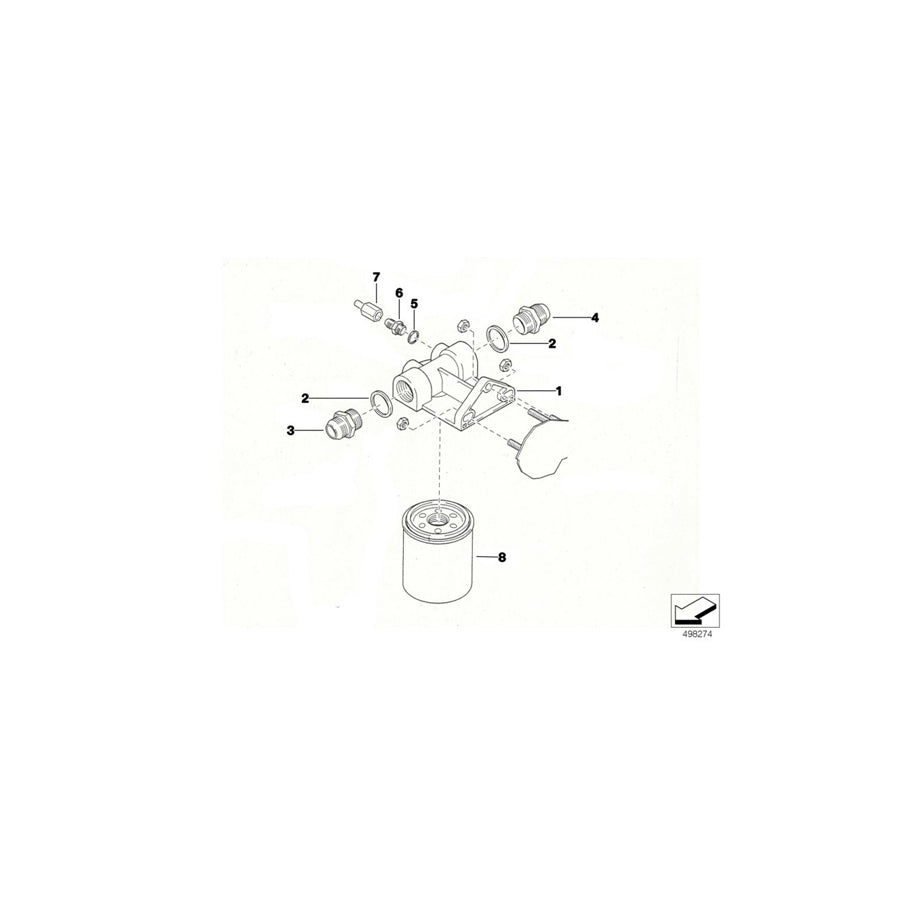 Genuine BMW 11402271393 Connector 919-22X1,5-D12 (Inc. E36 318iS) | ML Performance US Car Parts