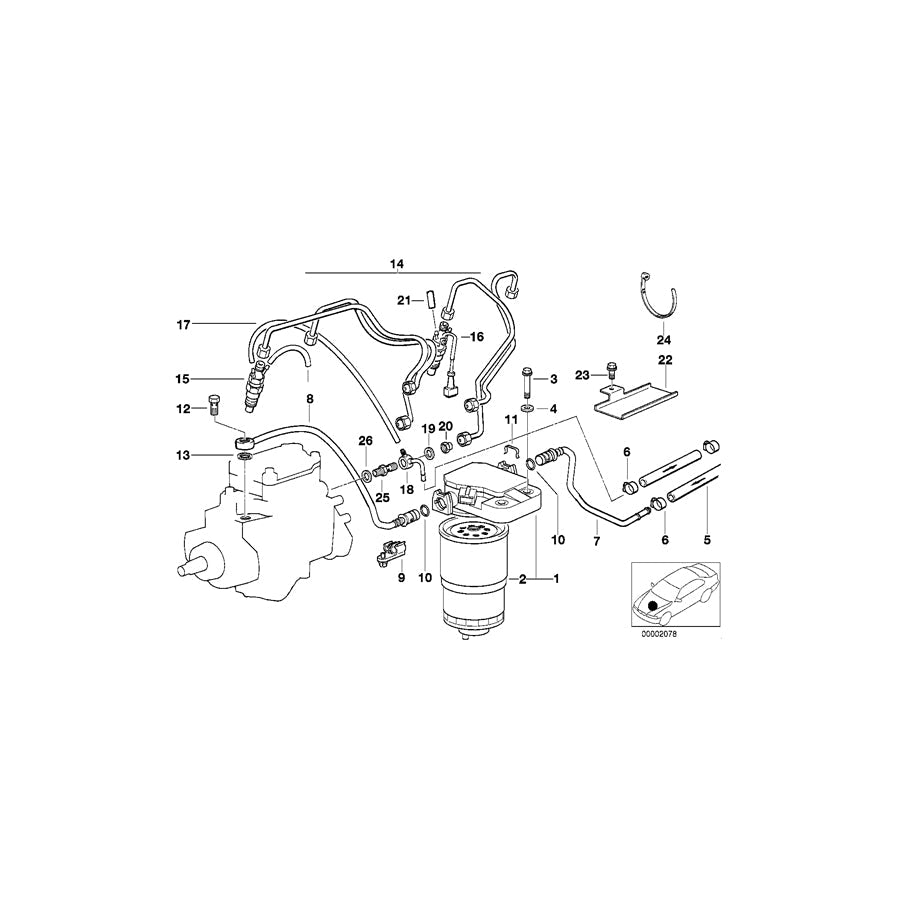 Genuine BMW 13532243717 E34 E36 E38 O-Ring 13X1,5 (Inc. 318tds, 725tds & 325tds) | ML Performance US Car Parts