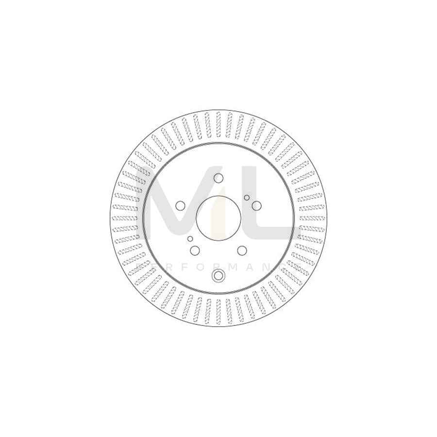 TRW DF6351 Brake Disc for SUZUKI Grand Vitara II Off-Road (JT, TE, TD) Vented, Painted | ML Performance Car Parts