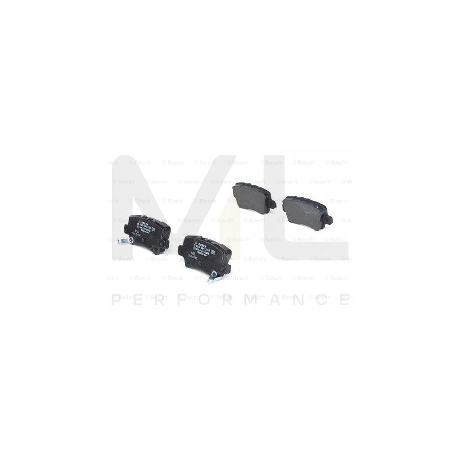 Bosch 0986494249 Brake Pad Set For Honda Civic Viii Hatchback (Fn, Fk) With Acoustic Wear Warning, With Anti-Squeak Plate, With Mounting Manual BP1121 | ML Performance Car Parts