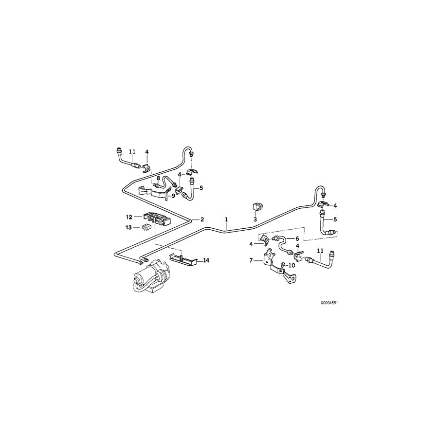 Genuine BMW 34326755521 E36 E34 Pipe M10/M12-3154mm (Inc. 320i, 525i & 318i) | ML Performance UK Car Parts