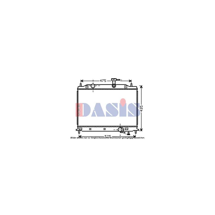 AKS Dasis 510076N Engine Radiator for KIA Rio