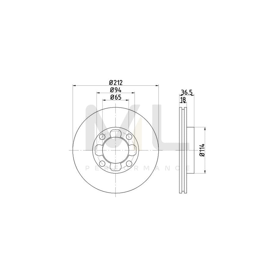 TEXTAR 92048800 Brake Disc Internally Vented, without wheel hub, without wheel studs | ML Performance Car Parts