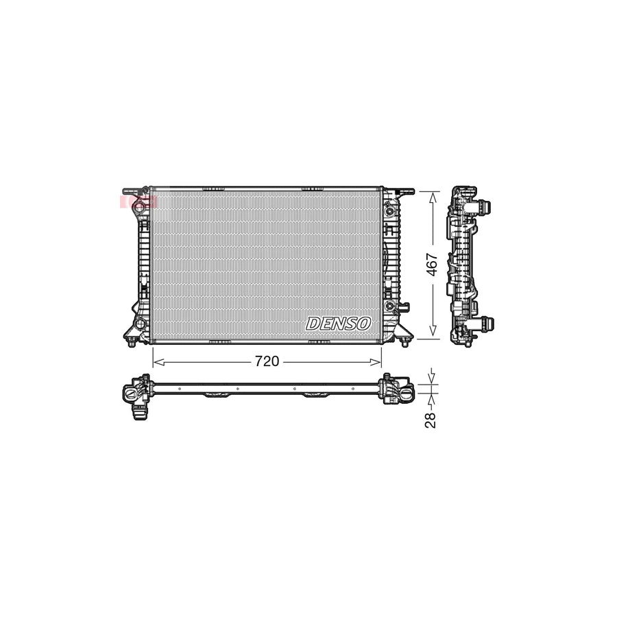 DENSO DRM02021 Engine Radiator