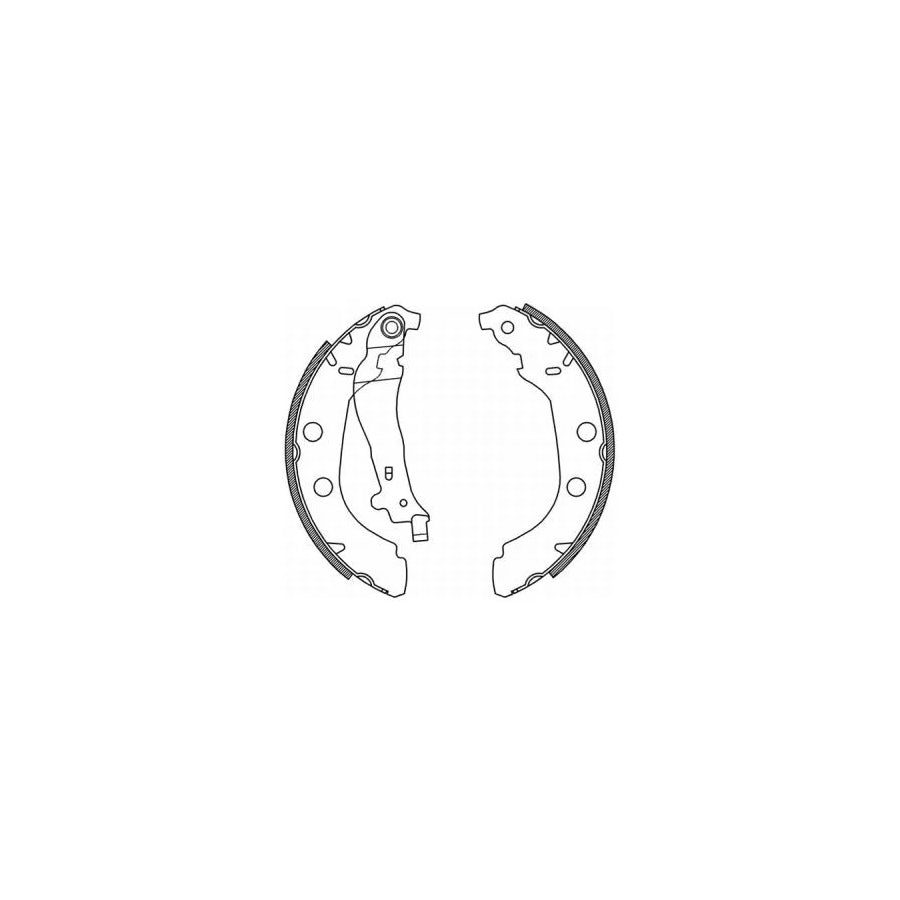 ABE C0P027ABE Brake Shoe Set for Peugeot 406